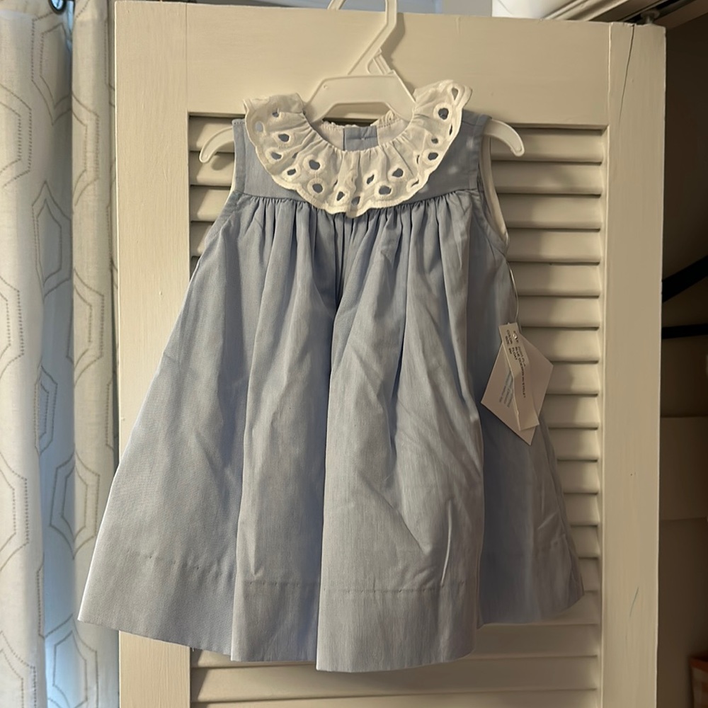 Bailey Boys eyelet blue dress